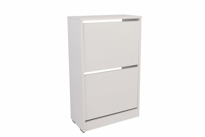 Hanah Home Zapatero Blanco con 2 Cajones Hanah Home Zapatero Blanco con 2 Cajones
